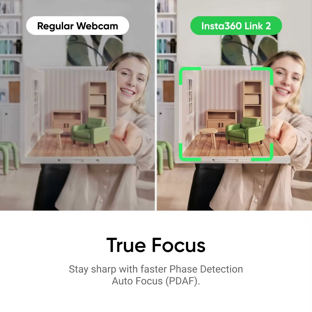 Link 2 & 2C- PTZ 4K Webcam for Pc/Mac, 1/2" Sensor, AI Tracking, HDR, AI Noise-Canceling Mic, Gesture Control