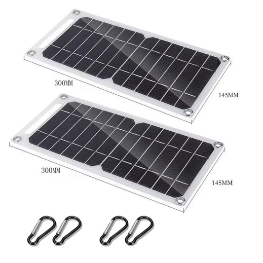 Solar Panel 5V USB Type-C Charge Portable Flexible Kit Lightweigh Mini System for Phones Car Camping Hiking Power Banks IP65