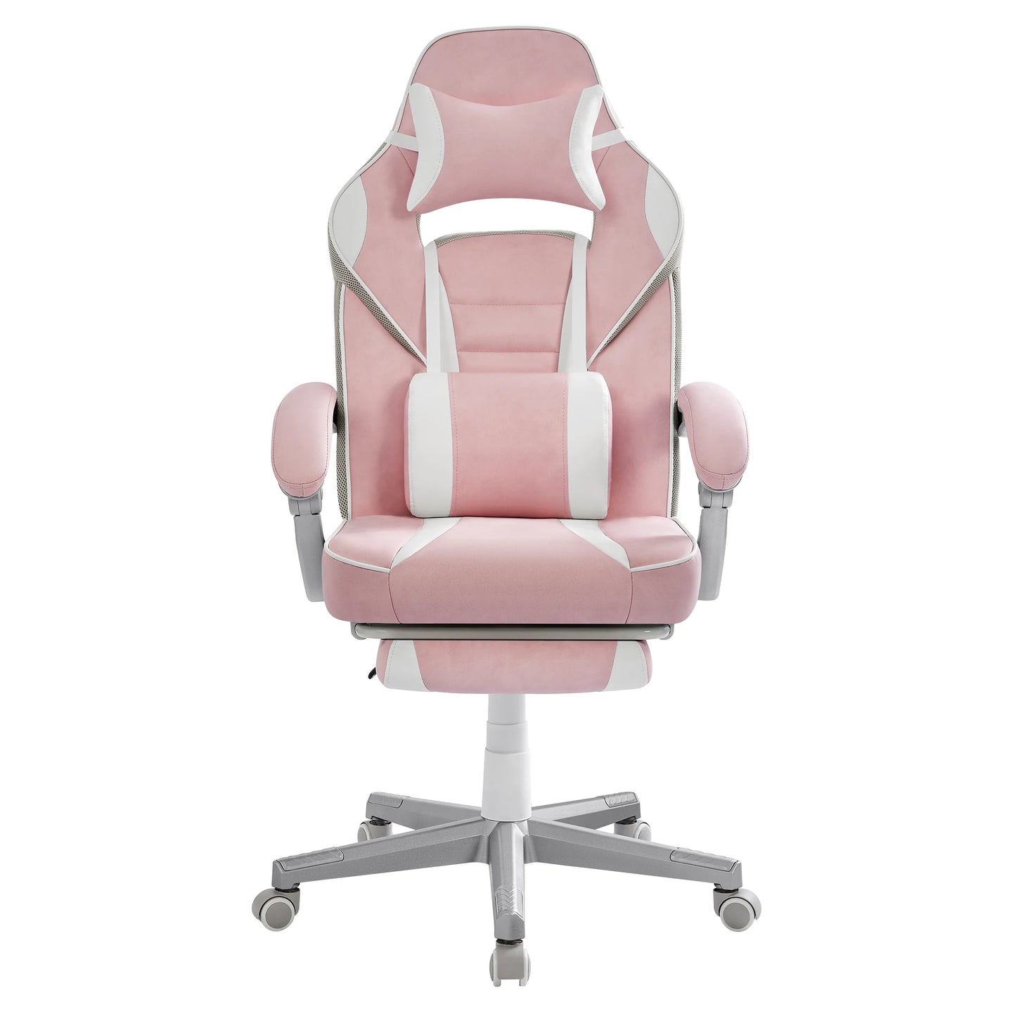 Office Chair, Gaming Chair, Adjustable, Telescopic Footrest, Rocking Mechanism, Headrest, Lumbar Support, Load 150 Kg