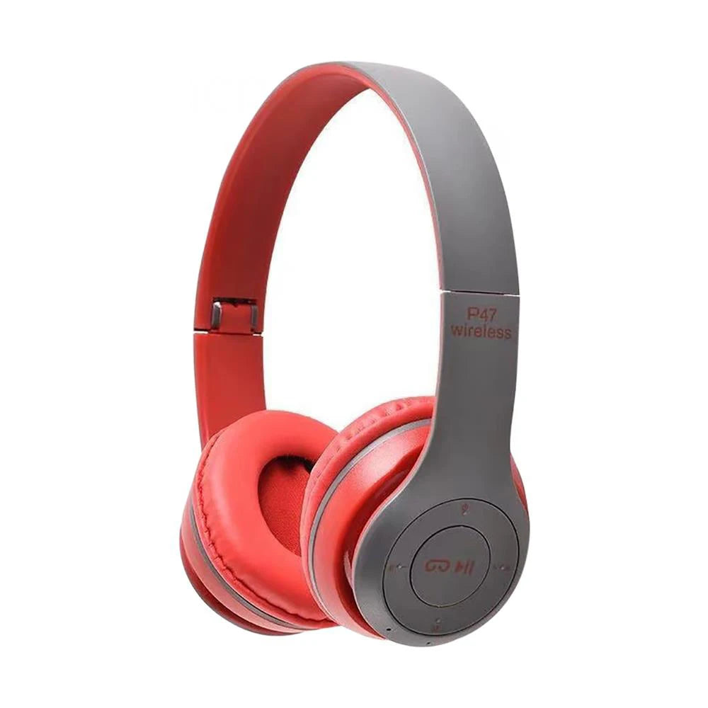 Stereo P47 Wireless Headphone Bluetooth 5.0 Folding Series HIFI Bass Earphone Kid Girl Helmet Gift with Microphone for Cellphone