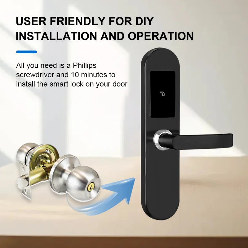 Cardoria Tthotel APP Electric Smart Card Door Lock for Hotel Management Software