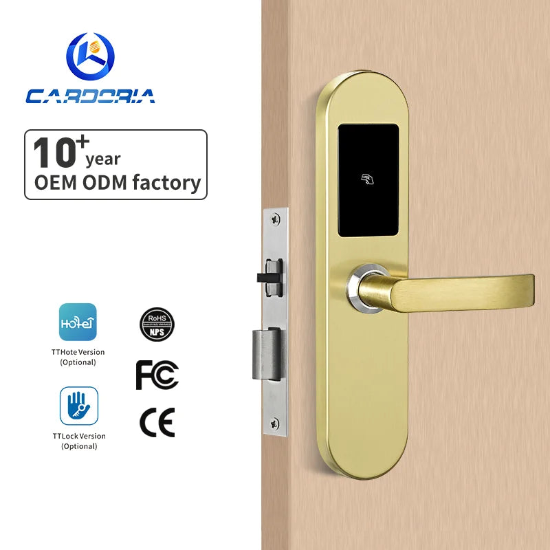 Cardoria Tthotel APP Electric Smart Card Door Lock for Hotel Management Software