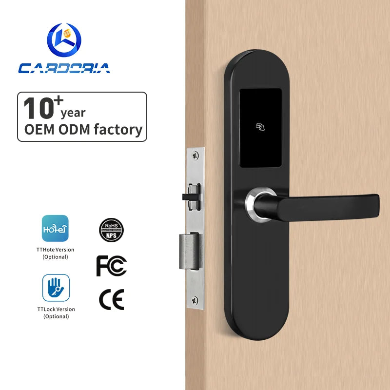 Cardoria Tthotel APP Electric Smart Card Door Lock for Hotel Management Software
