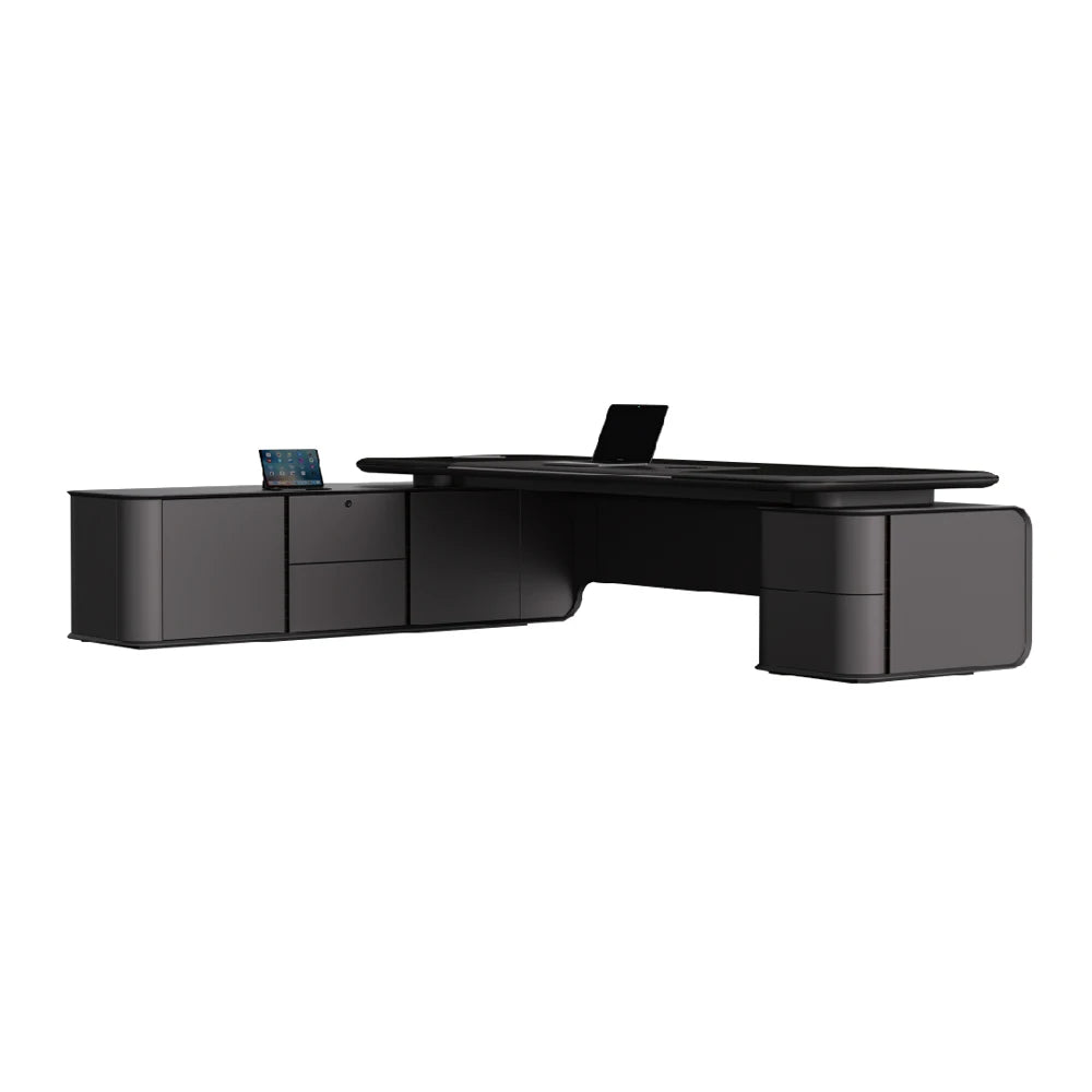 Boss High Tech Executive CEO Desk Wooden Office Desk Office Furniture Workstation Table Designs