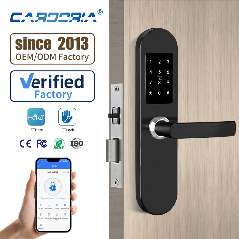 Cardoria Tthotel APP Electric Smart Card Door Lock for Hotel Management Software
