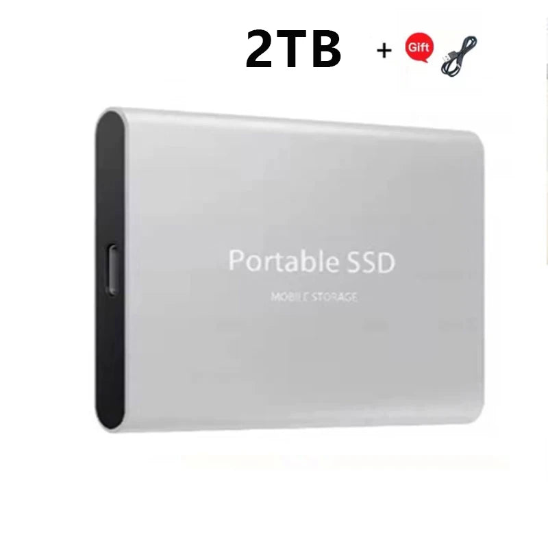 Xiaomi 2024 High-Speed Portable External SSD - 2TB, 4TB, 8TB, and 16TB Options with USB 3.1 Compatibility for Laptops and PS4