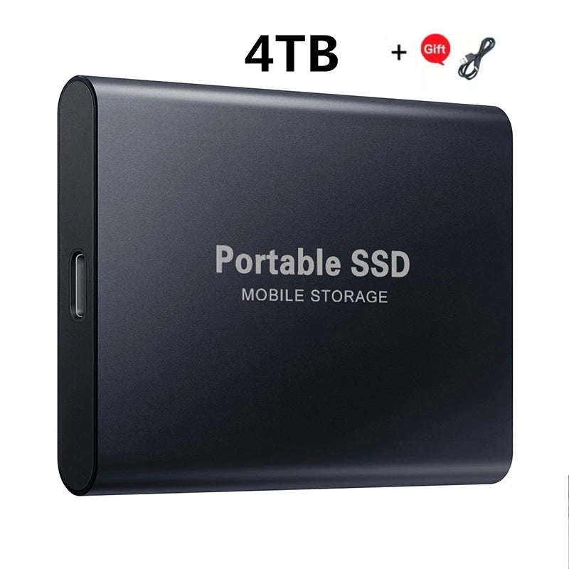 Xiaomi 2024 High-Speed Portable External SSD - 2TB, 4TB, 8TB, and 16TB Options with USB 3.1 Compatibility for Laptops and PS4