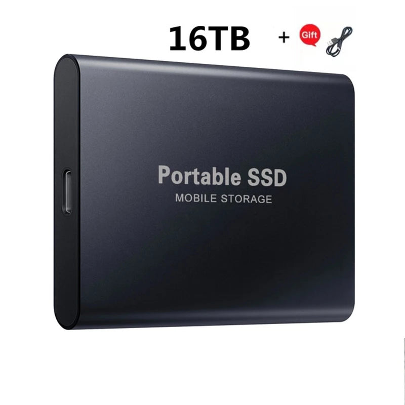 Xiaomi 2024 High-Speed Portable External SSD - 2TB, 4TB, 8TB, and 16TB Options with USB 3.1 Compatibility for Laptops and PS4