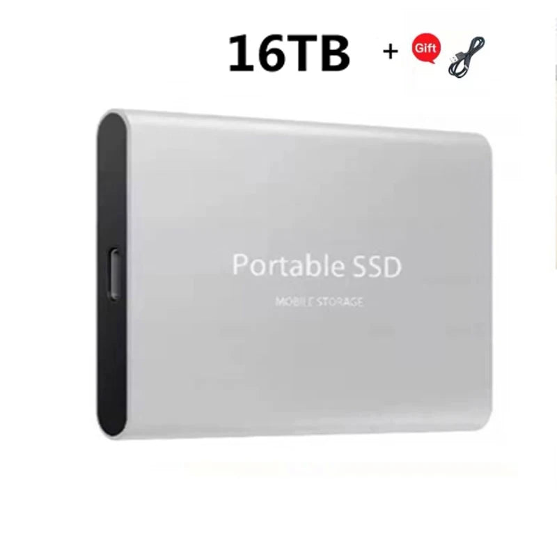 Xiaomi 2024 High-Speed Portable External SSD - 2TB, 4TB, 8TB, and 16TB Options with USB 3.1 Compatibility for Laptops and PS4
