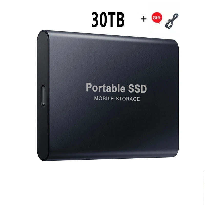 Xiaomi 2024 High-Speed Portable External SSD - 2TB, 4TB, 8TB, and 16TB Options with USB 3.1 Compatibility for Laptops and PS4