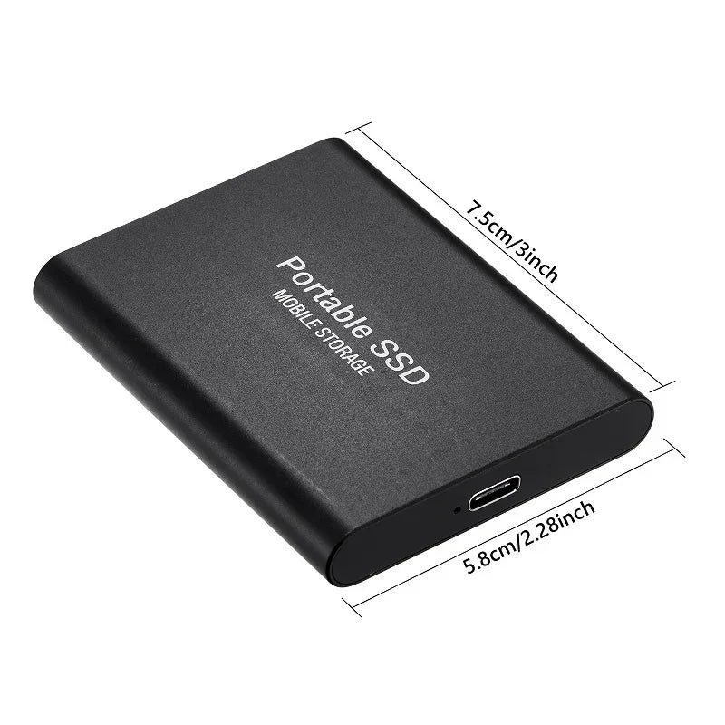 Xiaomi 2024 High-Speed Portable External SSD - 2TB, 4TB, 8TB, and 16TB Options with USB 3.1 Compatibility for Laptops and PS4