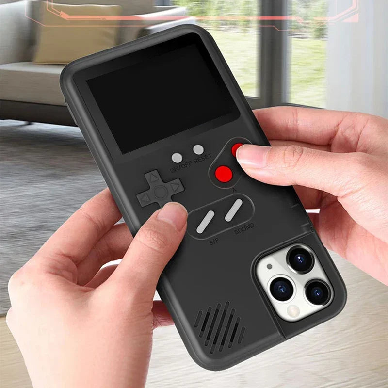 2 in 1 Gameboy 36 Games Phone Case for Iphone 13 14 15 16 Pro Max 12 11 XR X XS 8 7 plus 15Pro 16Pro Game Boy Shockproof Cover