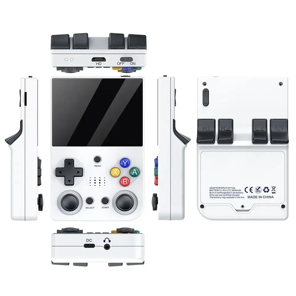 M21 Retro Handheld Game Console 3.5 Inch HD IPS Screen Built in 20000 Games 3D Large for PS1 Children'S Gift