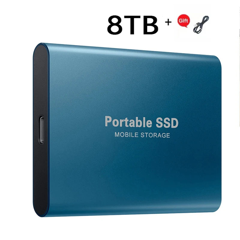 Xiaomi 2024 High-Speed Portable External SSD - 2TB, 4TB, 8TB, and 16TB Options with USB 3.1 Compatibility for Laptops and PS4