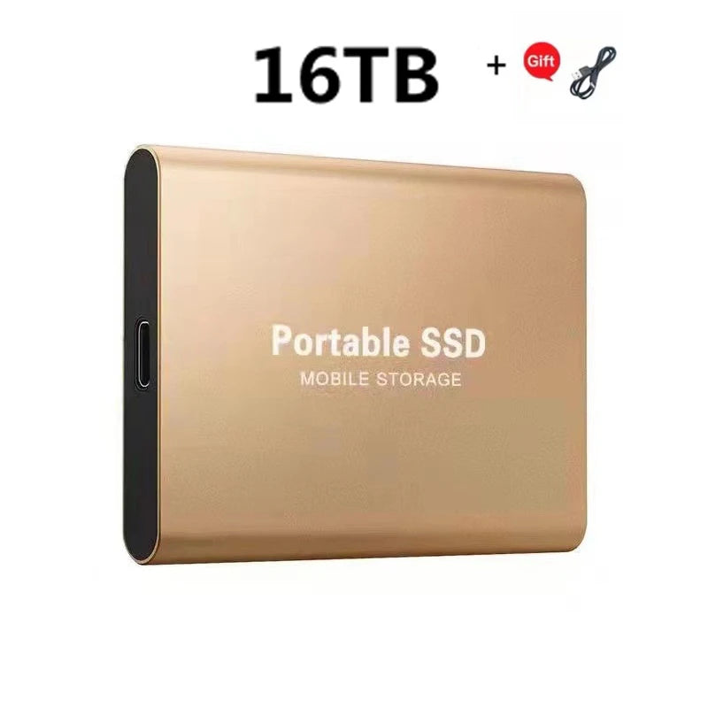 Xiaomi 2024 High-Speed Portable External SSD - 2TB, 4TB, 8TB, and 16TB Options with USB 3.1 Compatibility for Laptops and PS4