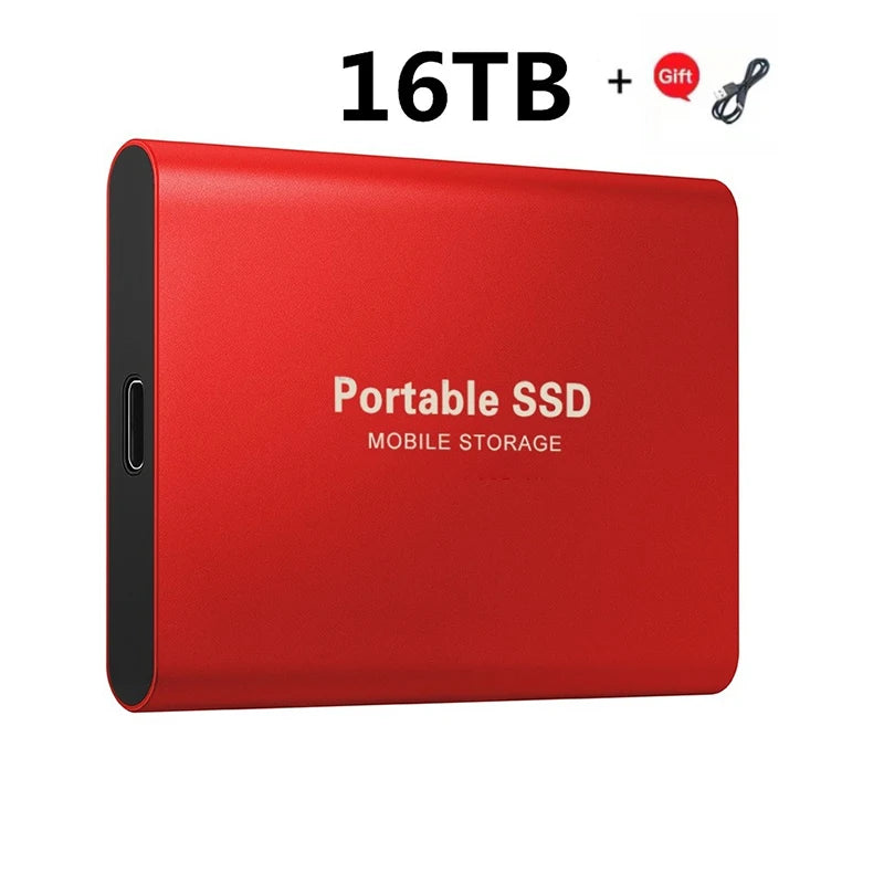 Xiaomi 2024 High-Speed Portable External SSD - 2TB, 4TB, 8TB, and 16TB Options with USB 3.1 Compatibility for Laptops and PS4