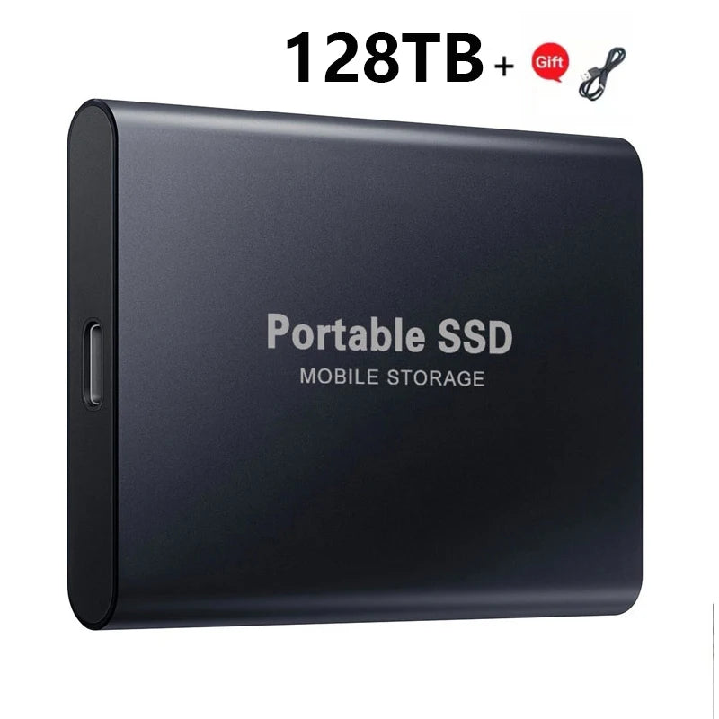 Xiaomi 2024 High-Speed Portable External SSD - 2TB, 4TB, 8TB, and 16TB Options with USB 3.1 Compatibility for Laptops and PS4