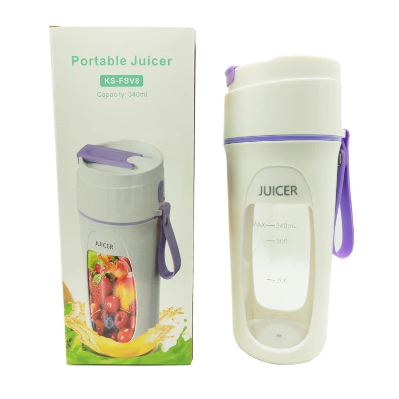 Portable Blender USB Rechargeable Personal Size Blender Juicer Machines Cup for Smoothies and Shakes Mini Fruit Mixer Cup
