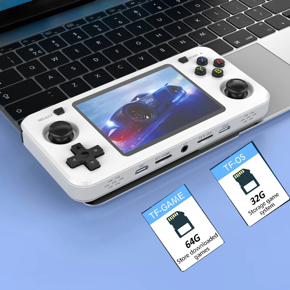 New R36H Retro Handheld Console Open-Source Linux System Classic Game Consoles 3.5 Inch IPS Screen 64G Portable Video Player