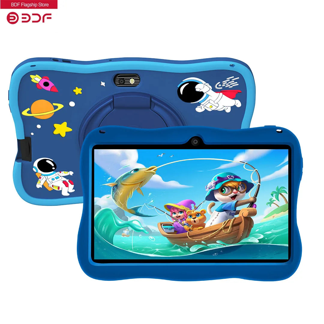 7 Inch Kid Tablet 4GB RAM 64GB ROM Android 13 Wi-Fi Battery Dual Camera Children'S Gift Kids Software