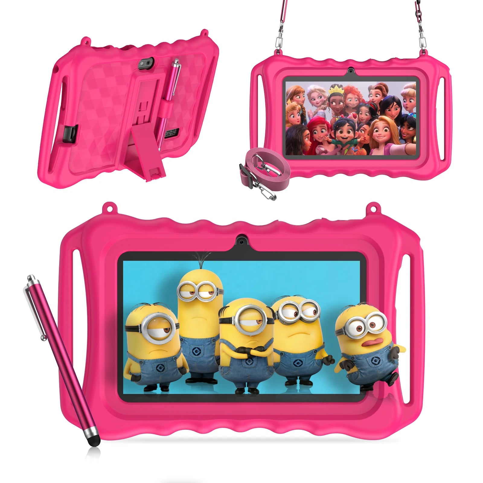 7'' Kids Tablet 32GB ROM Wifi Android 12 Bluetooth 4.2 3100Mah Parental Control