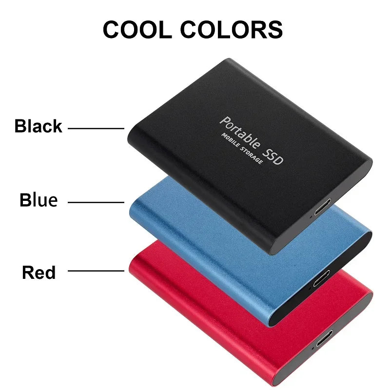 Xiaomi 2024 High-Speed Portable External SSD - 2TB, 4TB, 8TB, and 16TB Options with USB 3.1 Compatibility for Laptops and PS4