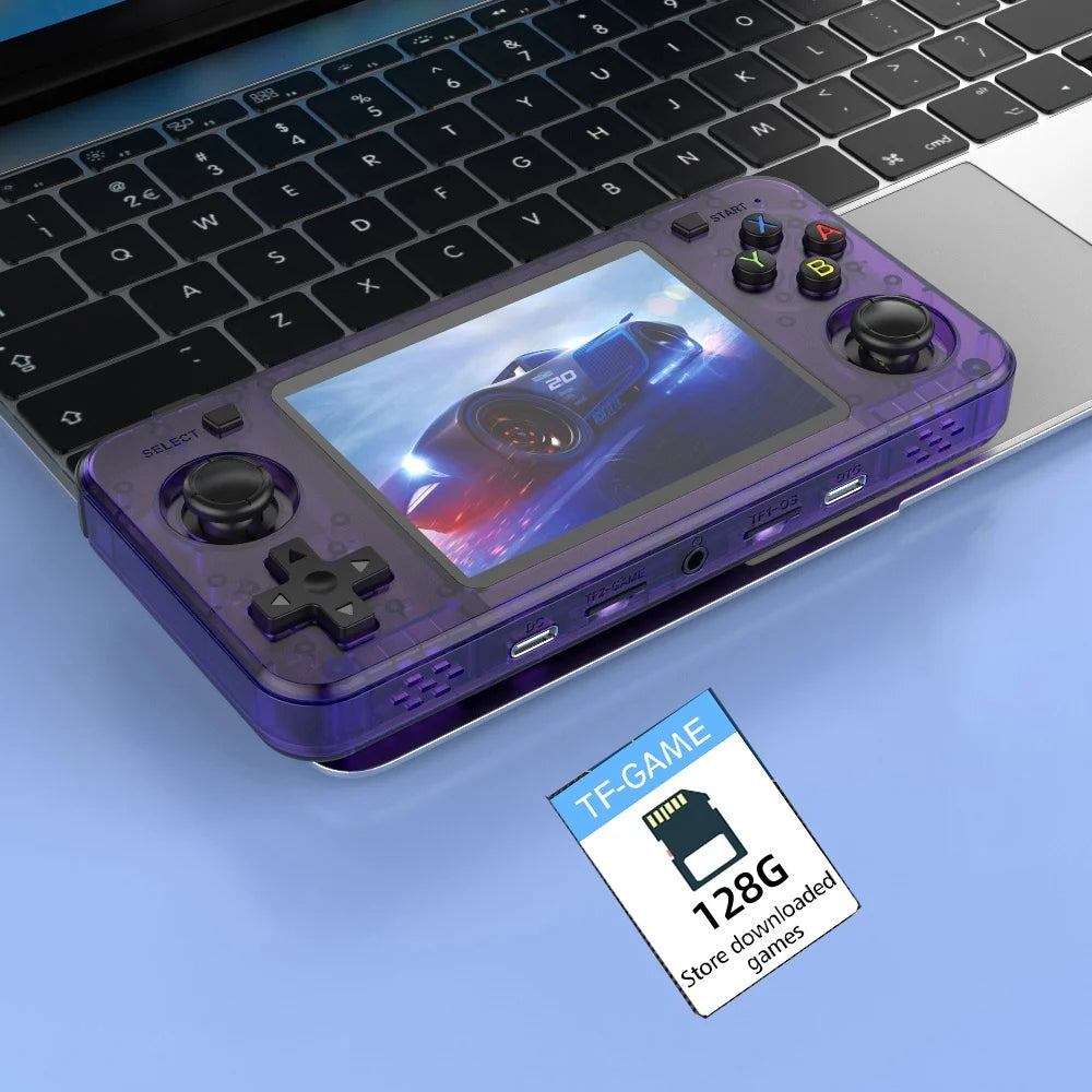 New R36H Retro Handheld Console Open-Source Linux System Classic Game Consoles 3.5 Inch IPS Screen 64G Portable Video Player