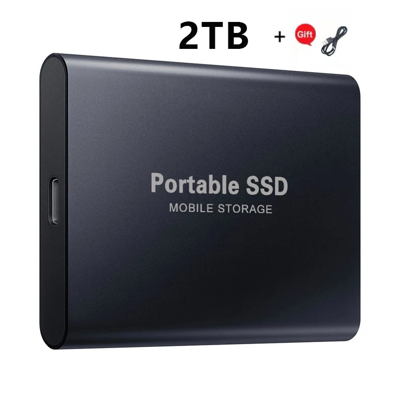 Xiaomi 2024 High-Speed Portable External SSD - 2TB, 4TB, 8TB, and 16TB Options with USB 3.1 Compatibility for Laptops and PS4