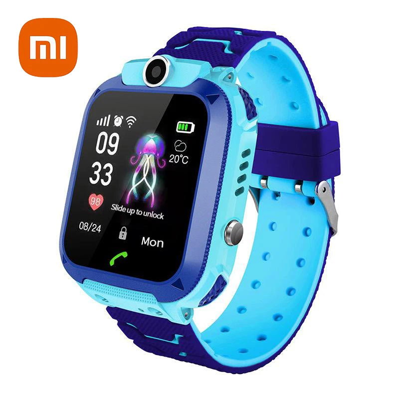 Xiaomi Kids Smart Watch 4G Sim Card Call Camera GPS Location SOS Antil-Lost IP67 Waterproof Smart Watch for Ios Android Kid Gift