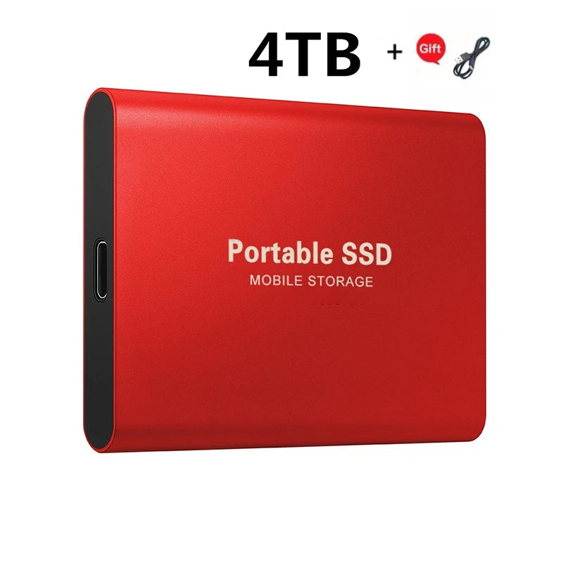 Xiaomi 2024 High-Speed Portable External SSD - 2TB, 4TB, 8TB, and 16TB Options with USB 3.1 Compatibility for Laptops and PS4