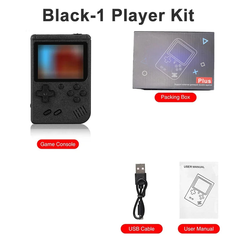 Portable Built-In 400 FC Games 8-Bit Retro Handheld Game Console Case 3.0 Inch LCD Screen Video Game Player Kids New Year Gift