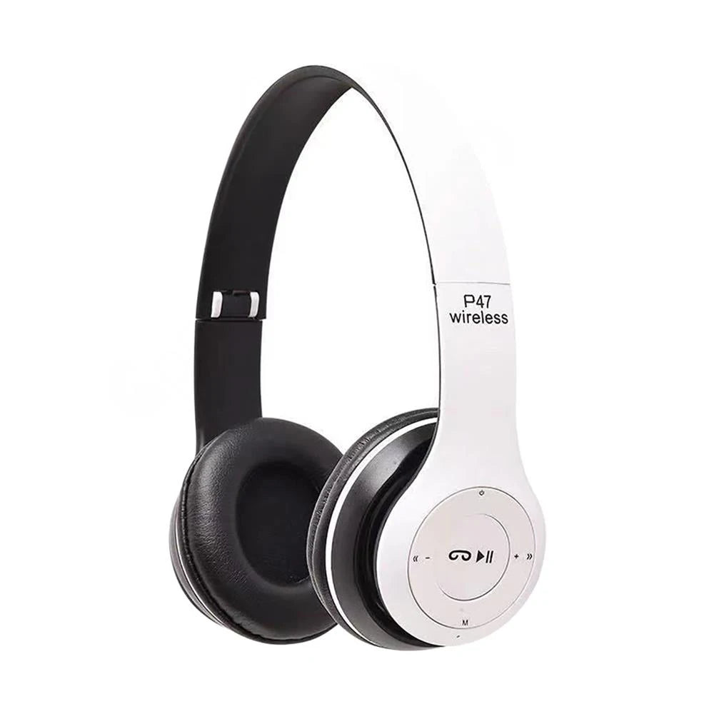 Stereo P47 Wireless Headphone Bluetooth 5.0 Folding Series HIFI Bass Earphone Kid Girl Helmet Gift with Microphone for Cellphone