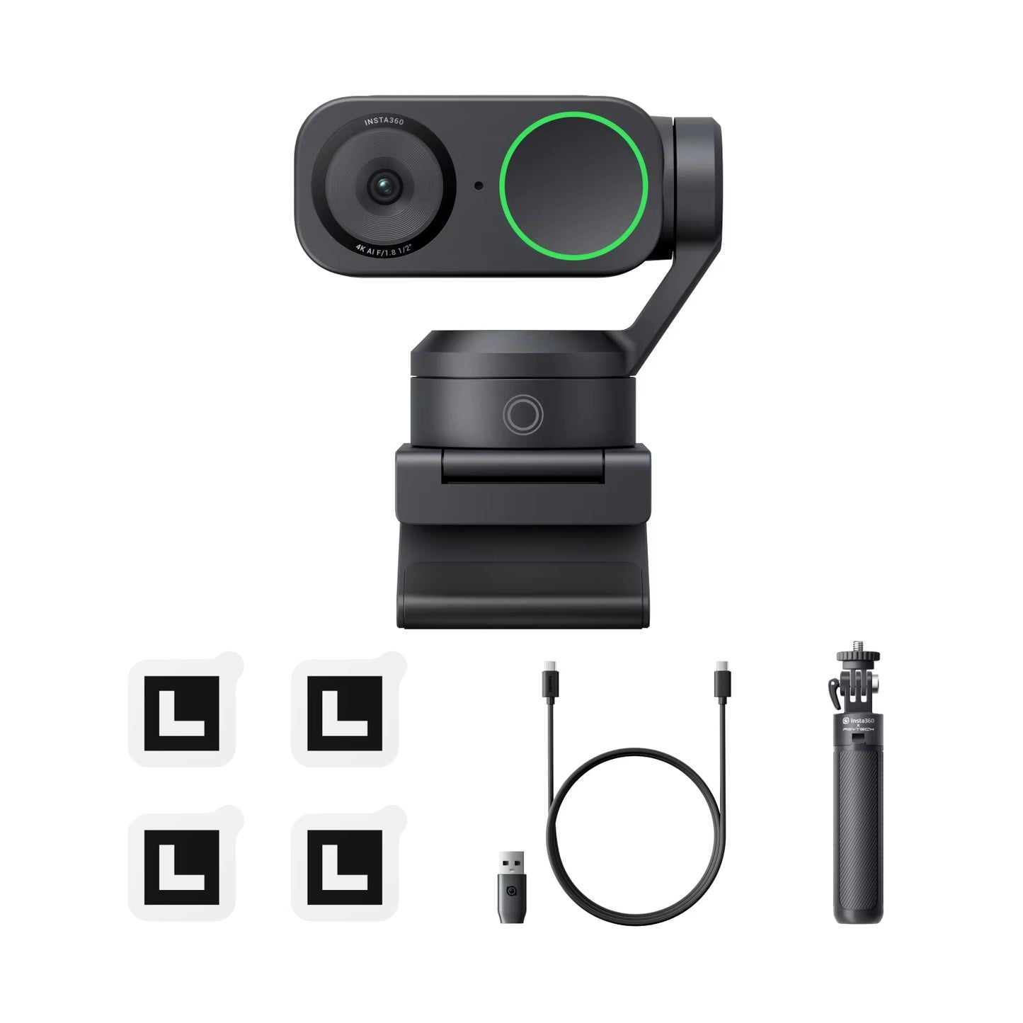 Link 2 & 2C- PTZ 4K Webcam for Pc/Mac, 1/2" Sensor, AI Tracking, HDR, AI Noise-Canceling Mic, Gesture Control