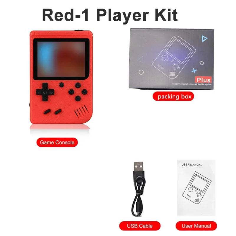 Portable Built-In 400 FC Games 8-Bit Retro Handheld Game Console Case 3.0 Inch LCD Screen Video Game Player Kids New Year Gift
