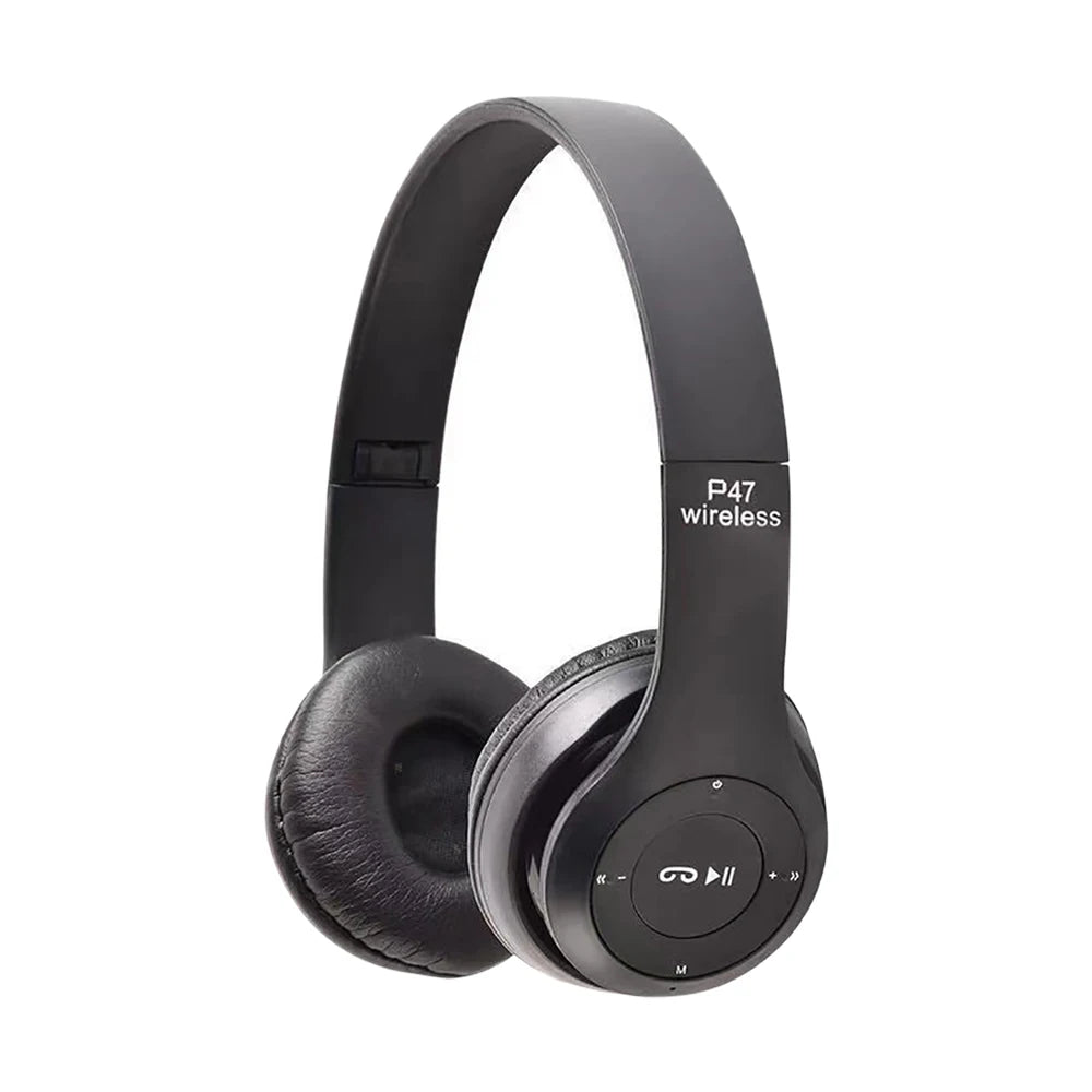 Stereo P47 Wireless Headphone Bluetooth 5.0 Folding Series HIFI Bass Earphone Kid Girl Helmet Gift with Microphone for Cellphone