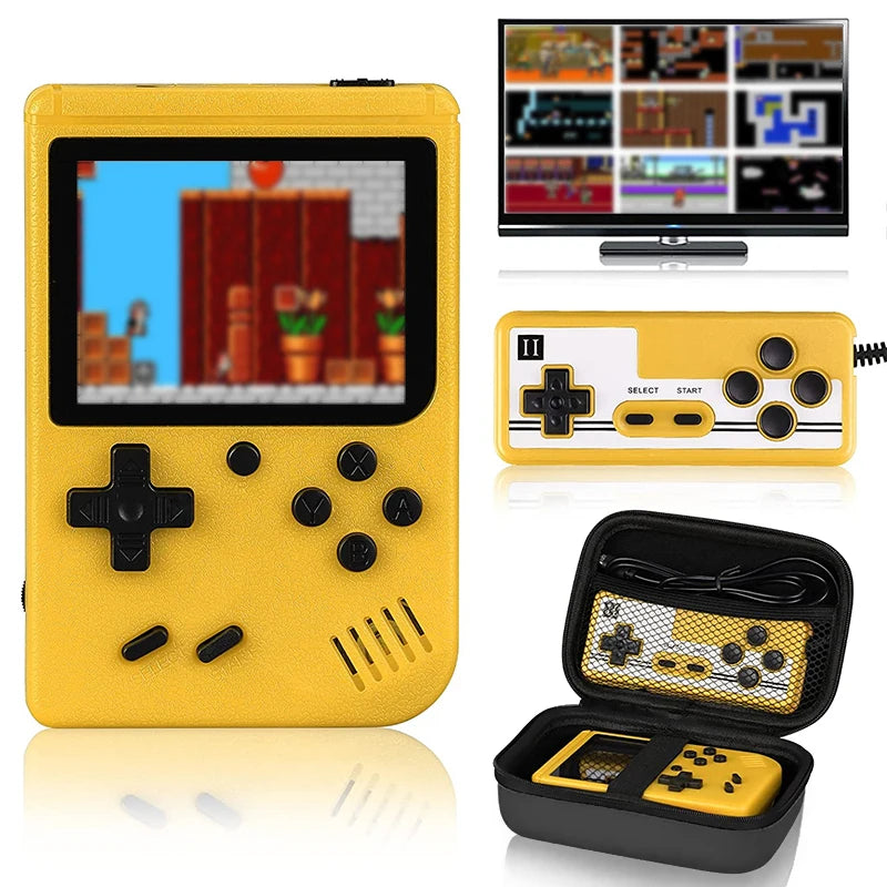 Portable Built-In 400 FC Games 8-Bit Retro Handheld Game Console Case 3.0 Inch LCD Screen Video Game Player Kids New Year Gift