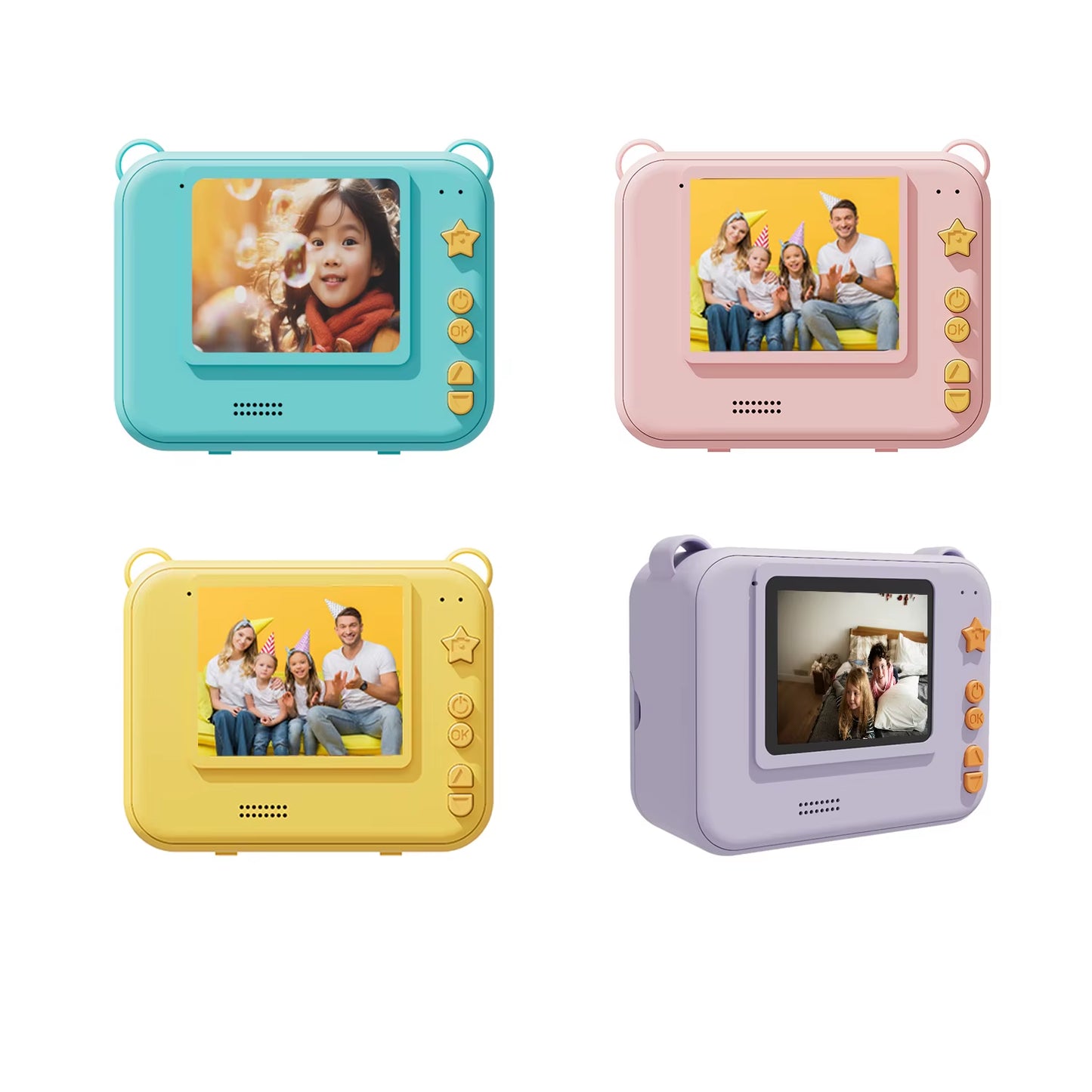Digital Instant Printing Camera for Kids - Mini Thermal Printer for Photography, Ideal Holiday Gift