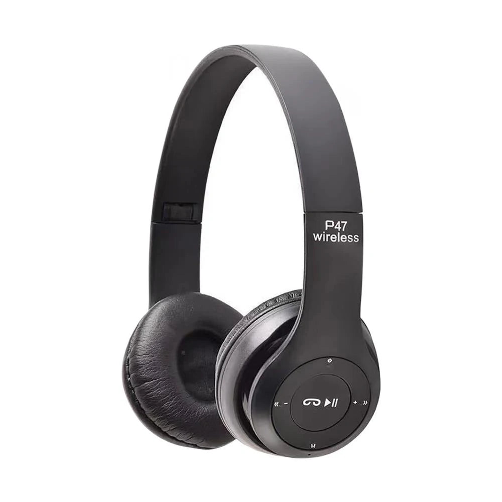 Stereo P47 Wireless Headphone Bluetooth 5.0 Folding Series HIFI Bass Earphone Kid Girl Helmet Gift with Microphone for Cellphone
