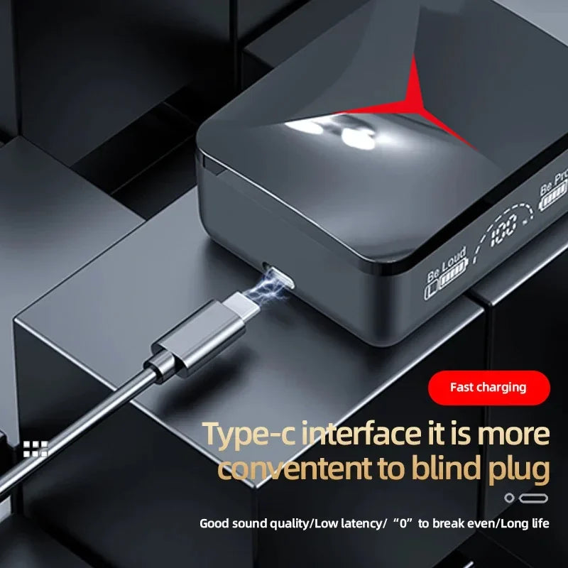 TWS M90Pro Wireless Headphones Gaming Earphone Bluetooth 5.3 Sport Earbud with Mic Charging Box Music Headsets for Iphone Xiaomi