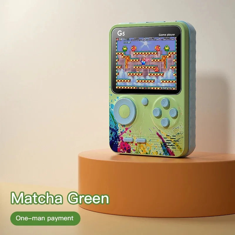G5 500 in 1 MINI Game Handheld Game Players Portable Retro Video Console Boy 8 Bit 3.0 Inch Color LCD Screen Games