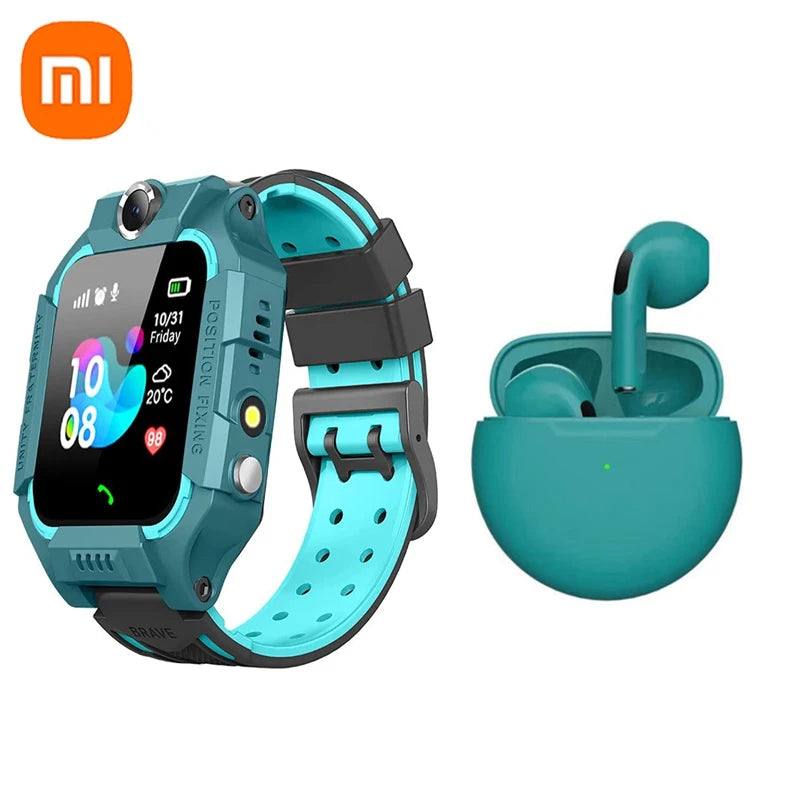Xiaomi Kids Smart Watch 4G Sim Card Call Camera GPS Location SOS Antil-Lost IP67 Waterproof Smart Watch for Ios Android Kid Gift
