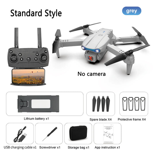 K3 E99 Pro Mini Drone Three-Sided Obstacle Avoidance Fixed Height Professional Foldable RC Quadcopter without Camera
