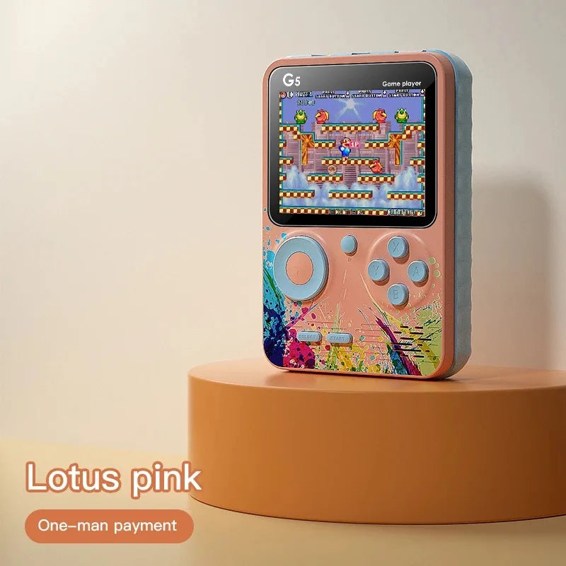 G5 500 in 1 MINI Game Handheld Game Players Portable Retro Video Console Boy 8 Bit 3.0 Inch Color LCD Screen Games