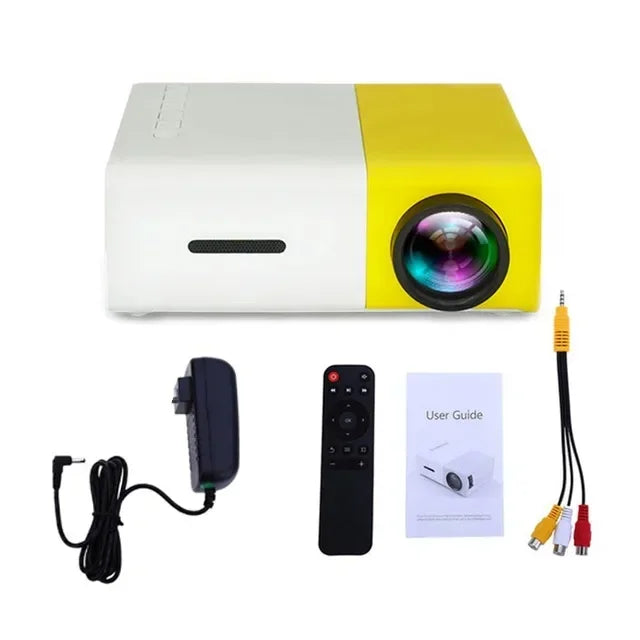 YG300 Multimedia Entertainment Projector, Home Theater, Outdoor Entertainment, Can Be Charged by Mobile Power Supply