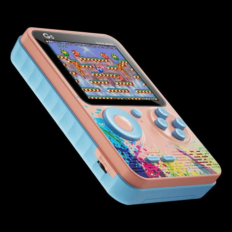 G5 500 in 1 MINI Game Handheld Game Players Portable Retro Video Console Boy 8 Bit 3.0 Inch Color LCD Screen Games