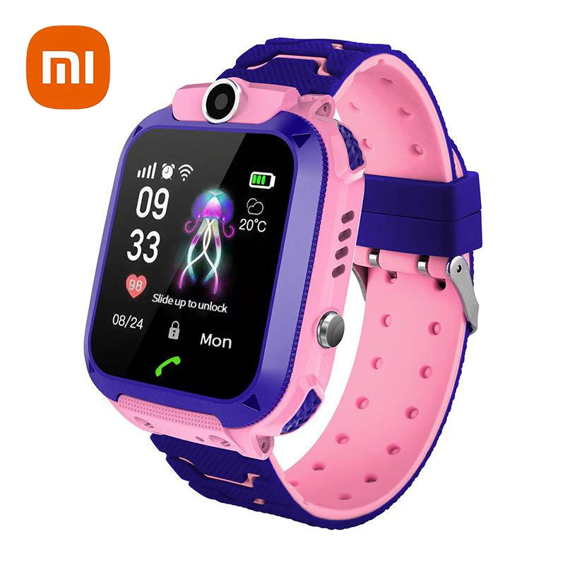 Xiaomi Kids Smart Watch 4G Sim Card Call Camera GPS Location SOS Antil-Lost IP67 Waterproof Smart Watch for Ios Android Kid Gift