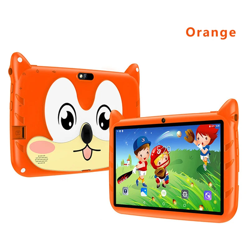 New 7 Inch Cartoon Pattern Kids Tablets Quad Core 4GB+64GB ROM Bluetooth 5G Wifi Learning Education Games Tablet Children'S Gift