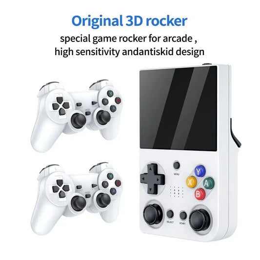 M21 Retro Handheld Game Console 3.5 Inch HD IPS Screen Built in 20000 Games 3D Large for PS1 Children'S Gift