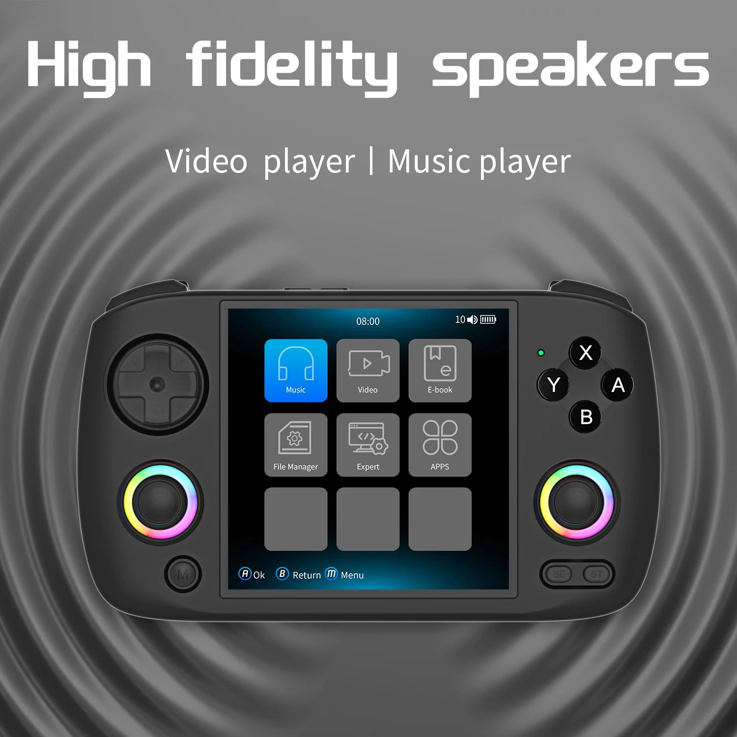 RG Cubexx Handheld Game Console 3.95" IPS Screen Rgcubexx Linux WIFI Bluetooth Retro Video Gaming Console PSP Gifts