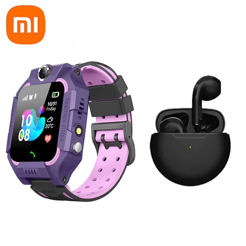 Xiaomi Kids Smart Watch 4G Sim Card Call Camera GPS Location SOS Antil-Lost IP67 Waterproof Smart Watch for Ios Android Kid Gift